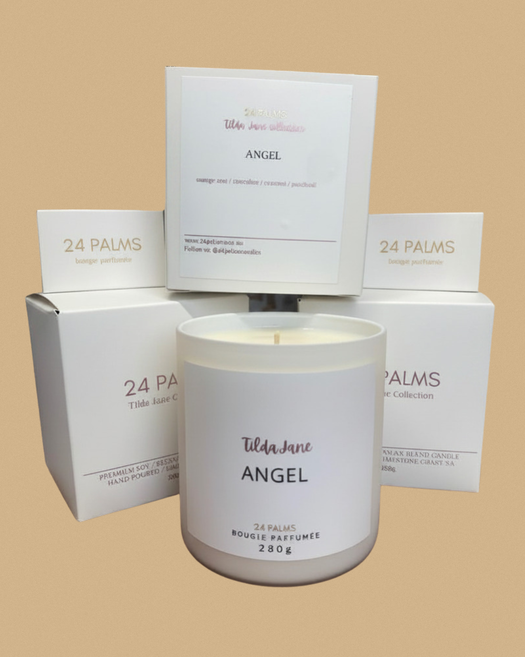 Angel Type candle