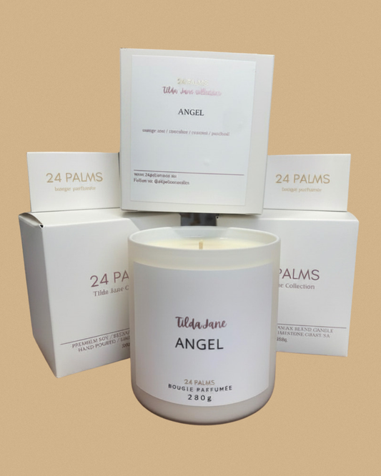 Angel Type candle