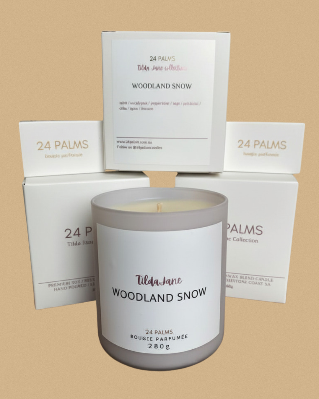 Woodland Snow Candle