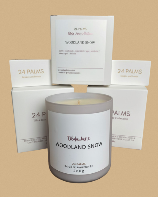 Woodland Snow Candle
