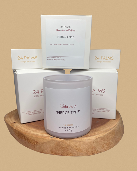 ‘Fierce Type’ candle