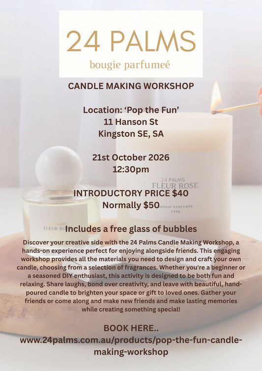 'Pop the Fun' Candle making workshop